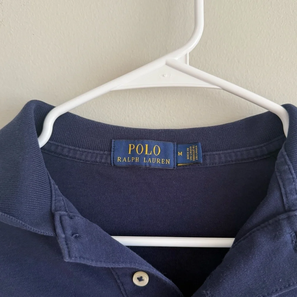 Polo by Ralph Lauren Navy soft cotton polo shirt